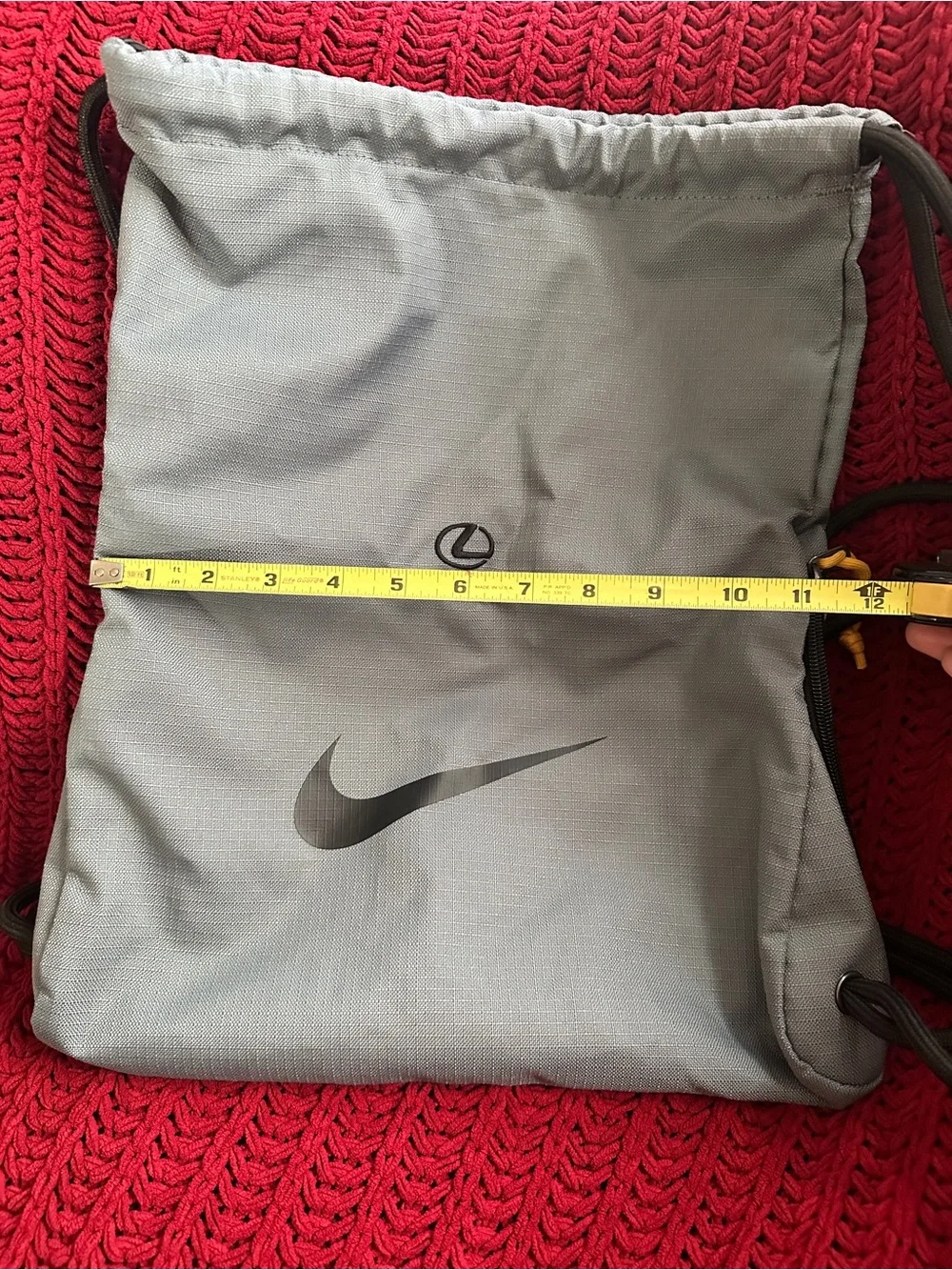 Nike Gray Lexus Drawstring Bag